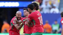 فرحة المغرب بالهدف في مرمى البرازيل
