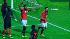 جانب من مباراة مصر وأنجولا