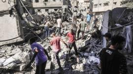 الصليب الأحمر: انهيار مبنى متضرر في غزة يذكّر بظروف لا تحتمل