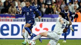 جانب من مباراة فرنسا وإيطاليا