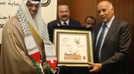 الرجوب بصحبة الرئيس الجديد لاتحاد اللجان الأولمبية العربية الأمير طلال بن بدر آل سعود