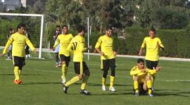 فرحة محمد زعرب بهدفه في مرمى الاتحاد