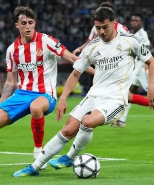 جانب من مباراة الريال وجيرونا