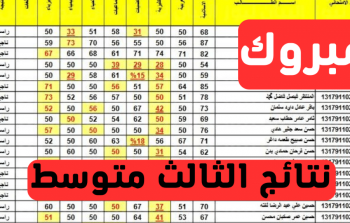 نتائج الثالث المتوسط 2023 الدور الاول بغداد الكرخ الرصافة pdf عبر موقع “ملازمنا”