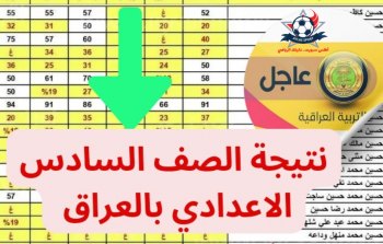 نتائج السادس الإعدادي الدور الثاني فور ظهورها رابط مباشر “نتائجنا” عموم العراق 2024