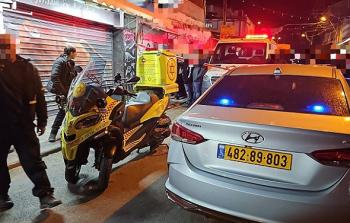 من مكان جريمة القتل في الرملة