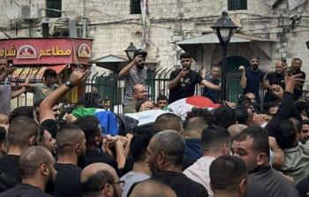 تشييع الشهيدة زهية العبيدي في مخيم شعفاط