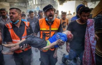 الدفاع المدني: استشهاد ضابط وإصابة 5 من عناصرنا بقصف إسرائيلي على خانيونس