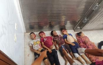 شهداء أطفال في مجزرة بخانيونس