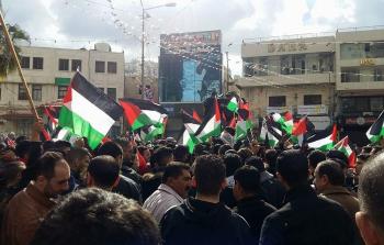 وقفة في نابلس تنديدًا باستمرار العدوان على غزة وإسنادًا للأسرى