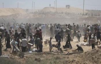 7 شهداء ومصابون من منتظري المساعدات جنوبي القطاع