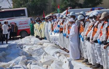 الإعلام الحكومي: دفن جثامين 54 شهيدًا لم يتم التعرف عليهم في دير البلح