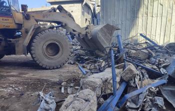 إزالة الركام في جباليا