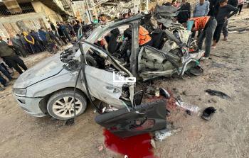 قصف سيارة في غزة اليوم