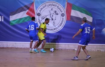 جانب من مباراة شباب رفح وخدمات النصيرات