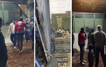 مستوطنون يحرقون مسجدًا في قرية دوما جنوب نابلس