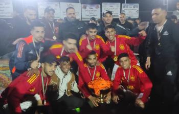 فريق الشهيد طارق الهور متوجًا بالكأس