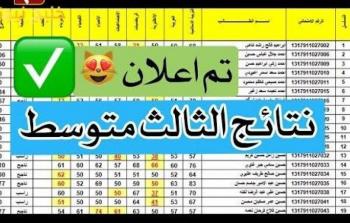 رابط الاستعلام نتائج الثالث المتوسط 2026 عبر وزارة التربية العراقية