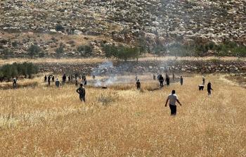 الاحتلال يحرق محاصيل زراعية في المغير شمال شرق رام الله