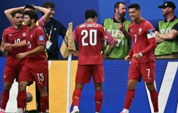 فرحة البرتغال بالفوز على أوزبكستان