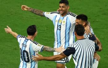 فرحة الأرجنتين بالفوز