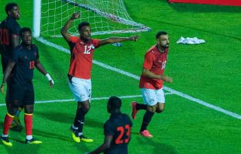 جانب من مباراة مصر وأنجولا