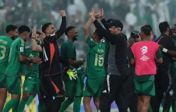 فرحة المنتخب السعودي بالتأهل