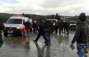 عملية تسلم الشهيدين سباعنة