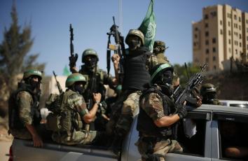 عناصر من المقاومة الفلسطينية في غزة