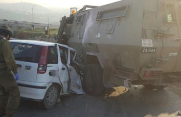 لجيش أطلق النار على شاب فلسطيني يستقل سيارة على المدخل الغربي لسلواد