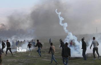 صورة من مواجهات شرق غزة