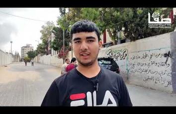 آراء طلبة الثانوية العامة في غزة بامتحاني الأحياء واللغة الإنجليزية‏