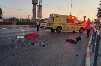 من مكان حادث السير في "العفولة"