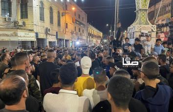 تظاهرة في جنين عقب استشهاد عدي التميمي الليلة