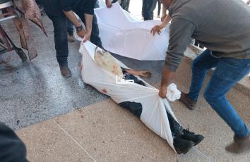 شهداء باستهداف طائرات الاحتلال فريقًا تابعًا لمؤسسة الخير في بيت لاهيا شمالي قطاع غزة