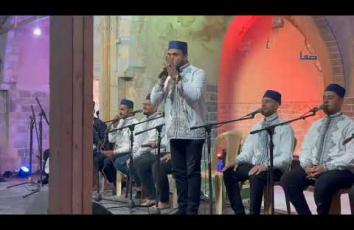 حفل مدائح نبوية في المسجد العمري الكبير بمدينة غزة