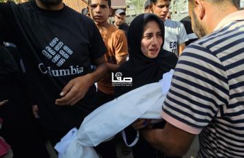 تشييع شهداء في خانيونس جنوبي قطاع غزة