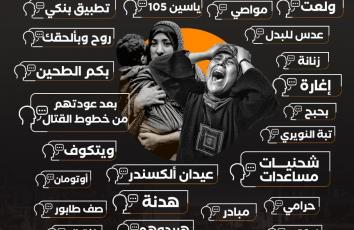 الكلمات الأكثر تداولًا في العام الثاني من حرب الإبادة في غزة