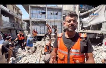 فعالية للدفاع المدني في غزة لبيان الآثار السلبية للتجويع ونقص المعدات على عمل طواقم الجهاز