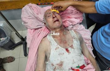 إصابات القصف الإسرائيلي المتواصل على مدينة خان يونس جنوبي قطاع غزة