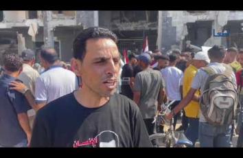 وقفة للجبهة الشعبية في مدينة غزة دعمًا للحراك السياسي لوقف الإبادة في القطاع