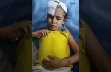 نور اشتيوي أُصيبت بكسر في الجمجمة وشظايا بالدماغ جرّاء قصفٍ إسرائيلي على منزلهم في غزة