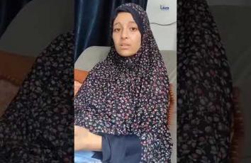 "عروس لم تكتمل فرحتها".. تسنيم شابط تروي مأساة فقدان زوجها وإصابتها بقصف إسرائيلي على غزة