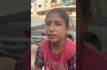 الطفلة شهد ثاري الناجية الوحيدة من استهداف طائرات الاحـ.ـتلال خيمة أسرتها في مدينة غزة