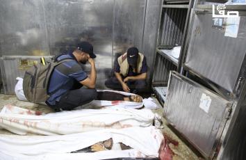 تشييع جثامين الشهداء إثر الاستهدافات الإسرائيلية المتواصلة على مدينة غزة