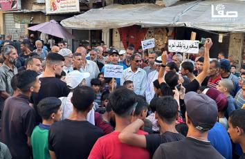 وقفة شعبية في قطاع غزة لمطالبة العالم بالضغط على الاحتلال لوقف حرب وإدخال المساعدات