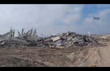 مشاهد من حي الزيتون جنوب شرقي مدينة غزة