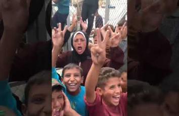 "زغرودة" ابتهاجًا بوقف الحـرب على قطاع غزة