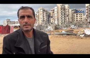 معاناة النازحين للحصول على مأوى صالح للحياة شمال غزة