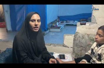 الطفل أحمد الحصري 11 عامًا من ذوي الاحتياجات الخاصة أصيب بشظايا في معظم أنحاء جسده خلال الحرب